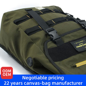 Sacs à dos pour ordinateur portable en nylon vintage imperméables personnalisés avec USB, sacs à dos de sport décontractés pour hommes - Product Image 3