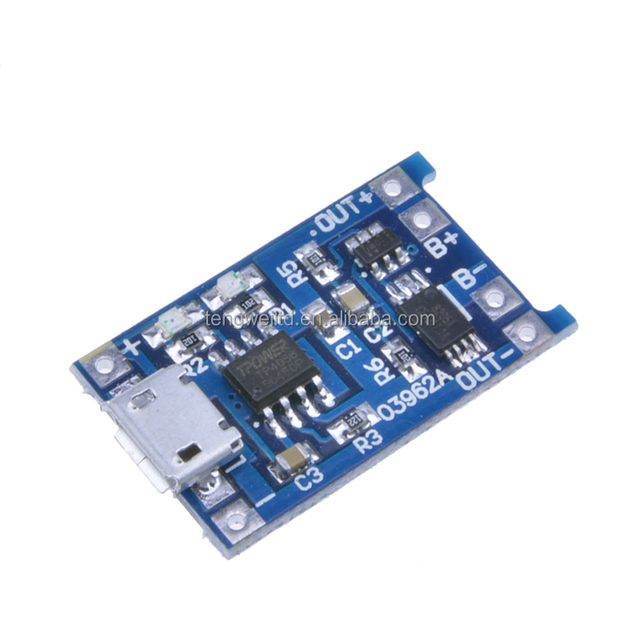 TP4056 development tools Lithium battery charger module 1A 5V Micro interface With Protection Dual Functions