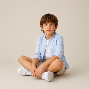 Ensemble de vêtements pour enfants garçons, style européen et américain, 3 pièces, chemise, t-shirt, short, vêtements décontractés d'été, vêtements pour enfants - Product Image 2