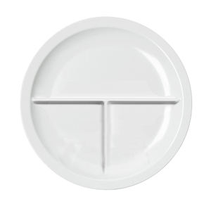 Plato de Melamina Irrompible para <span class=keywords><strong>Menú</strong></span>, Plato Dividido en 3 Compartimentos para Comidas de Restaurante y Almuerzos Caseros - Product Image 6