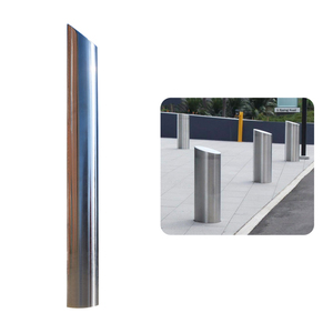 Усиленные противоударные болларды из нержавеющей стали с высокой интенсивностью призматического отражения для парковок, изготовленные на заказ (Австралия, Великобритания, США) - Product Image 1