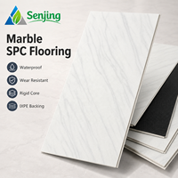 Marmor-Look SPC-Bodenbelag 5mm Wasserdichter Starrkern-Klick-Vinylboden für Hotel Büro Gewerbeprojekte