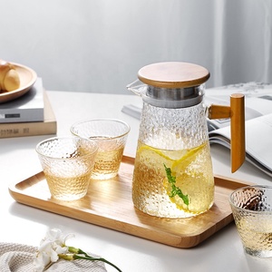 Bình Thủy Tinh Borosilicate Cao Cổ Điển 32Oz/950Ml Có Tay Cầm Bằng Gỗ Và Nắp Bằng Thép Không Gỉ - Product Image 5