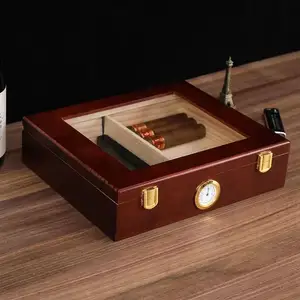 木盒制造商定制钢琴漆漆批发雪松木盒雪茄盒雪茄盒散装