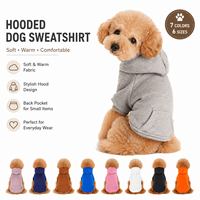 Sweat-shirt pour chien en polaire douce et chaude, personnalisé, avec poche, pour petits chiens et chats, vêtements pour animaux de compagnie OEM