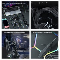 Casque filaire 3,5 mm modèle privé pour jeux, ordinateur, téléphone portable, compétition électronique, diffusion en direct, vente en gros transfrontalière