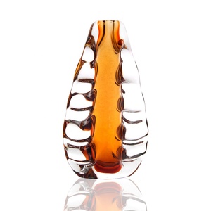 <span class=keywords><strong>Vase</strong></span> en verre soufflé à la main, style bohème artistique, <span class=keywords><strong>grand</strong></span> <span class=keywords><strong>vase</strong></span> <span class=keywords><strong>de</strong></span> table pour mariage, couleur aquamarine - Product Image 4