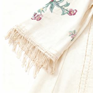 Nouvelle robe abaya décontractée modeste à franges extensible dans les quatre sens brodée, design 2026, pour femmes musulmanes - Product Image 2