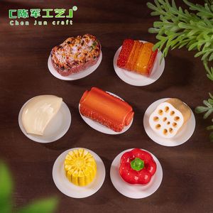 Simulación de carne de cerdo, ajo, verduras, comida, juego, casa de niños, accesorios decorativos de bricolaje, micropaisaje - Product Image 3