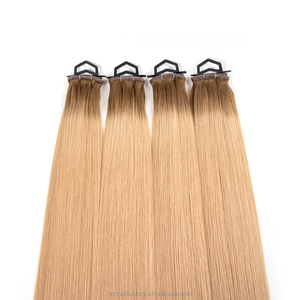 Extensiones de Cabello Humano Virgen 100% con Orificios, Extensiones de Cabello Butterfly XO con Trama y Orificios, Doble Trama, Puntas Gruesas - Product Image 2