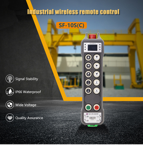 Control Remoto Inalámbrico Industrial <span class=keywords><strong>de</strong></span> 10 Botones y Una Sola Velocidad, Resistente al Agua IP67, Transmisor y Receptor <span class=keywords><strong>de</strong></span> Radiofrecuencia para Grúas - Product Image 4