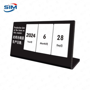 Indicateur de durée de conservation de produit <span class=keywords><strong>en</strong></span> plastique monté démontable de signe de date de production de <span class=keywords><strong>compteur</strong></span> de supermarché - Product Image 1