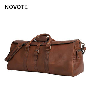 Borsa da Viaggio in Pelle di Vacchetta Stile Retrò Grande Capacità OEM/ODM Borsa Weekend Outlet di Fabbrica NOVOTE - Product Image 2