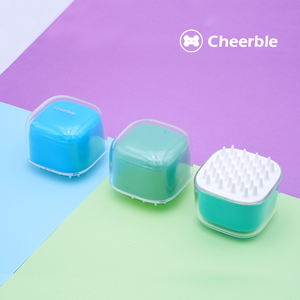 Allegra spazzola per pelucchi riutilizzabile in Silicone <span class=keywords><strong>Pet</strong></span> phur phur con Soft Touch Massage per gatti toelettatore autopulente e pettine per rimozione di gomma - Product Image 3