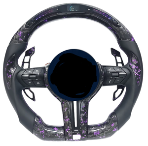 Volante de Fibra de Carbono Forjado para <span class=keywords><strong>BMW</strong></span>, para los Modelos F10, F11, F15, F18, F20, F23, F25, F30, F32, F35, F40, F80, E84, E87, E90, E92, Accesorios para Automóviles - Product Image 1