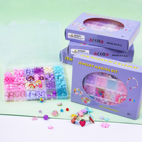 Kit de perles à fusionner colorées DIY avec matériau EVA de 5 mm, pour extrusion et découpe, pendentifs mignons, activité créative éducative pour enfants