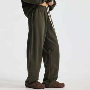 Pantalons de survêtement larges empilés personnalisés, pantalons de <span class=keywords><strong>jogging</strong></span>, pantalons de survêtement pour hommes, pantalons de survêtement en molleton français, pantalons de survêtement à jambe <span class=keywords><strong>large</strong></span>, pantalons de survêtement amples - Product Image 6