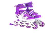 Patins à roulettes pour enfants et adolescents, tailles réglables durables avec roulements ABEC-7 pour intérieur/extérieur