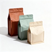 Sacs d'emballage pour café en direct d'usine, imprimés sur mesure, de qualité alimentaire, avec valve de fermeture éclair, pour grains de café, sacs à café à fond plat