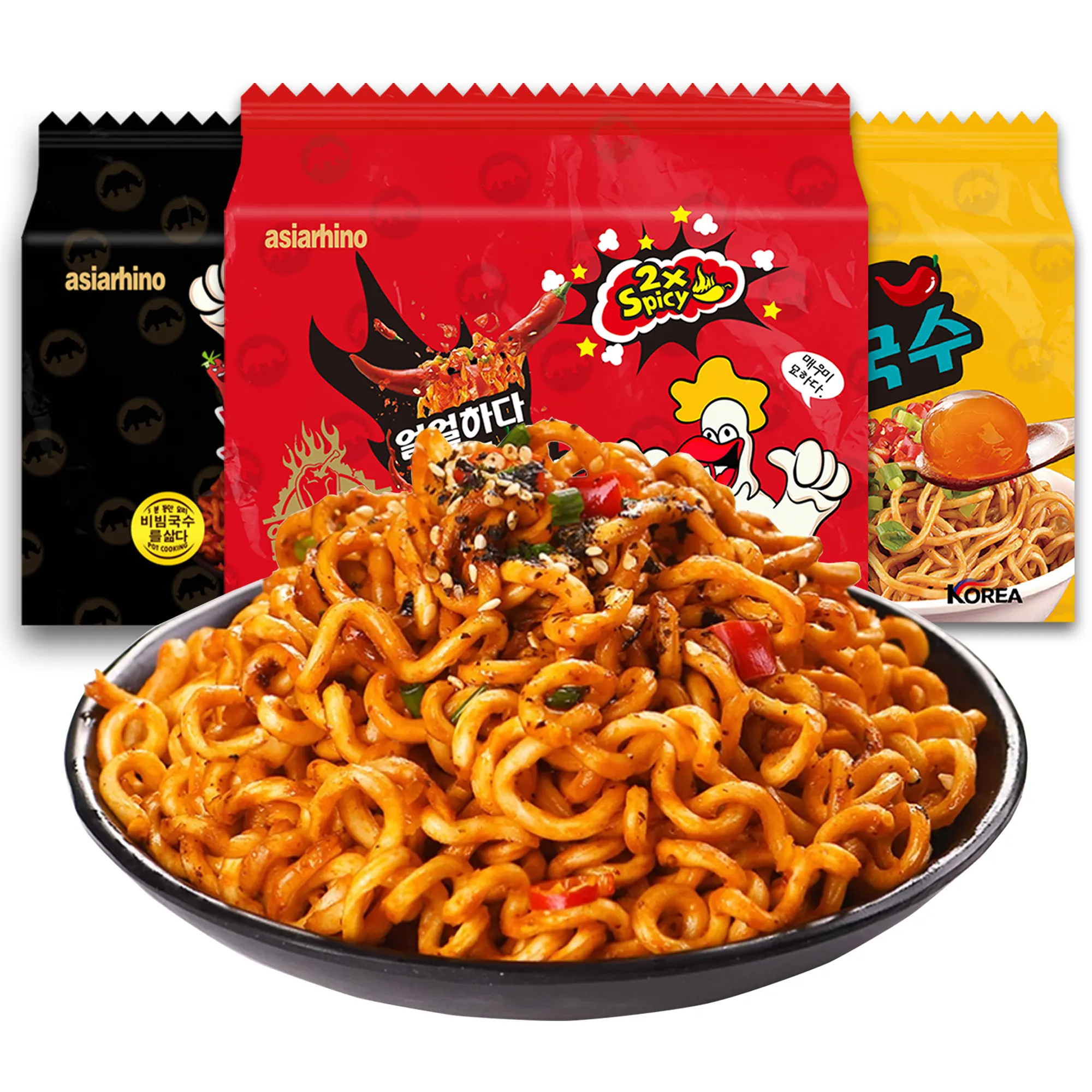 韓国の麺ハラールノーマルラーメンコレアーノPor Mayor Sin Picante Halal Instant Noodles