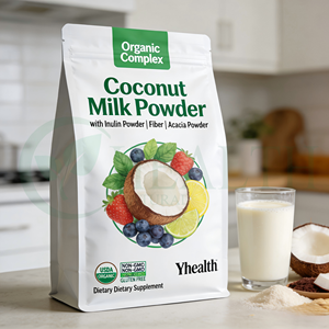 Yhealth OEM Etichetta Privata Polvere di Latte di Cocco Biologico Superfood con Inulina e Fibra di Acacia per Integratori Alimentari - Product Image 4