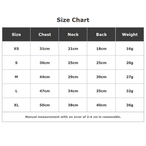 Gilet pour <span class=keywords><strong>chien</strong></span> en polyester XS de style européen et américain à haute élasticité 'Free Kisses' and 'Love Mom Dad' Printed Stripe Pet Clothes - Product Image 6