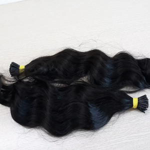ผมลอนธรรมชาติสำหรับต่อปลายแบนนุ่มสลวยจาก100% - Product Image 1