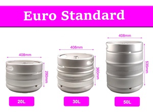 Équipement de brasserie <span class=keywords><strong>Fût</strong></span> de <span class=keywords><strong>bière</strong></span> SS304 Baril de <span class=keywords><strong>bière</strong></span> 20L 30L 50L - Product Image 2