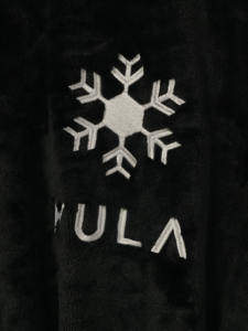 All'ingrosso personalizzato Logo pile termico di lusso nero pantofole <span class=keywords><strong>accappatoio</strong></span> con la caratteristica di smaltimento 280GSM <span class=keywords><strong>tessuto</strong></span> - Product Image 3