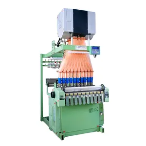 GINYI Hot Sale Weaving Machine Narrow Fabric Woven Cloth Logo Computerized Jacquard Loom Underwear Elastic Tape Making Machine