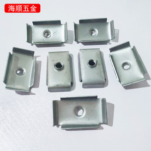 Haisun Hardware Galvanized Steel Square Tube Nuts 3X5 With Built In Thread Single Hole Double Hole <b>Fasteners</b> - Product Image 1