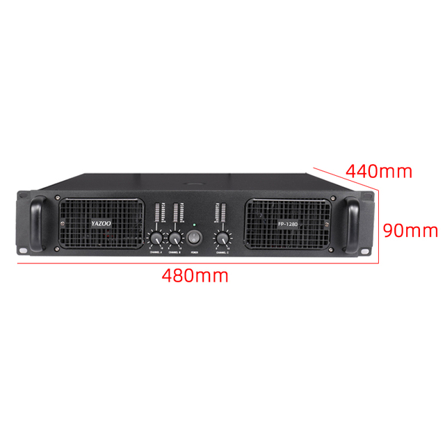 Factory Sale High Quality Class H 3 Channels Professional Audio Power Amplifier 800W 800W 1200W for Speaker System and Subwoofer
