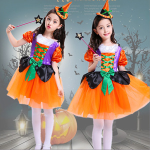 Traje de actuación de Halloween para niñas, disfraz de princesa, bruja, vampiro, componente de disfraz para niños, disfraz de Halloween - Product Image 1