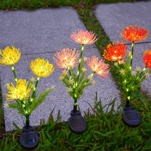 Lampes solaires décoratives pour jardin en forme de lys araignée, étanches, à LED, pour pelouse, à piquer, pour aménagement paysager - Product Image 2