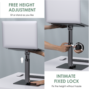 Winstars – <span class=keywords><strong>support</strong></span> de bureau pliable en métal, hauteur réglable, Angle rotatif, <span class=keywords><strong>support</strong></span> pour ordinateur <span class=keywords><strong>portable</strong></span>, E016 - Product Image 4