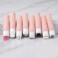 Tubes cosmétiques plats de 30 ml et 50 ml avec bouchon à vis, logo personnalisé, tubes à embout pinceau, rouleaux cosmétiques en silicone, flacons vides à capuchon plat
