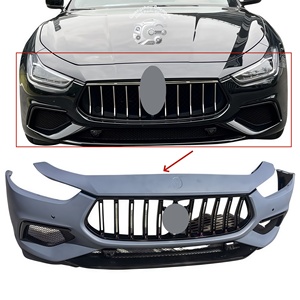 Kit de parachoques trasero delantero de ajuste directo de actualización de estilo deportivo para <span class=keywords><strong>Maserati</strong></span> Ghibli 2013-2023 MONTAJE DE Kit de cuerpo agresivo - Product Image 1