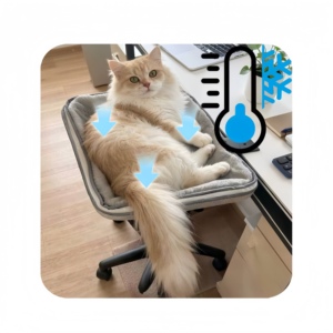 Hamac pour chat à fixer <span class=keywords><strong>sur</strong></span> table de bureau, réglable en hauteur, gain de place, prix d'usine - Product Image 2