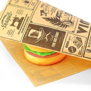 กระดาษไขห่ออาหารแบบกำหนดเองสำหรับร้านอาหาร - Product Image 1
