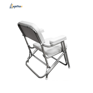 Suptrue Marine White Aluminio Yate Marine <span class=keywords><strong>Tumbona</strong></span> plegable <span class=keywords><strong>Comprar</strong></span> <span class=keywords><strong>Tumbona</strong></span> Barco Accesorios con reposabrazos de asientos de barco de pesca - Product Image 2