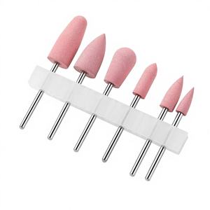 6個入りシリコーンドリルビット180 #〜320 # ネイルジュエリー歯科ツールシリコーン研削ヘッド - Product Image 5