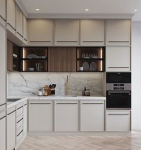 Cbmmartt تصاميم حديثة مخصصة جاهزة للتجميع خزانة مطبخ أكريليك بيضاء فاخرة عالية اللمعان - Product Image 2