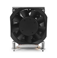 LGA4926 Ampere Desktop 3U Refroidisseur actif de CPU pour ordinateur portable Dissipateur thermique Simulation thermique personnalisé supporté Dissipateur thermique de serveur à faible bruit