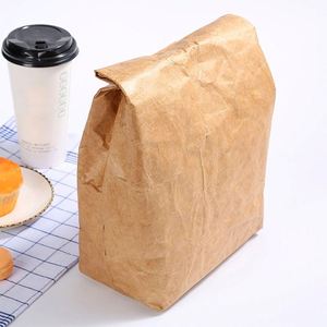 Foldable Reusable Leakproof Food <b>Container</b> Large Capacity Lunch Bag Waterproof Thermal Insulation Kraft Paper Aluminum <b>Foil</b> - Product Image 3