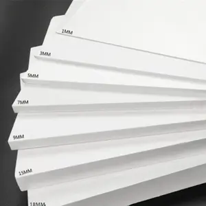 स्टॉक में तैयार 4x8ft कठोर प्लास्टिक पीवीसी बोर्ड 2 3 4 5mm सफेद विदेशी मुद्रा फोम बोर्ड शीट पीवीसी शीट