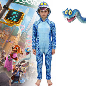 Zootopia Echo Snake Hoodie Cosplay-Kostüm Overall für Kinder und Männer aus Polyester Anime-Rollenspiel-Kleidung - Product Image 1
