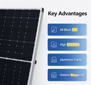 Panel Solar Monocristalino Bifacial de 635W con Doble Cristal, Módulo Fotovoltaico de Doble Cara para Almacenamiento de Energía Comercial e Industrial - Product Image 3