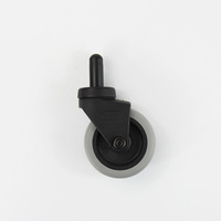 Roulettes pour équipement médical en TPE, TPU, PP, avec tige simple, plaquées zinc, résistantes à la corrosion, pour petits meubles