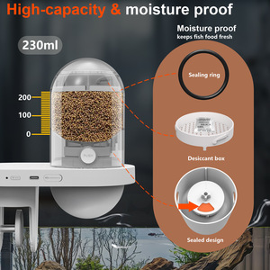 Distributeur de nourriture intelligent pour poissons avec caméra, contrôle à distance par application, alimentation programmée pour aquariums - Product Image 5
