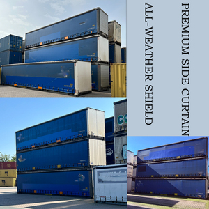 Bâche rétractable en <span class=keywords><strong>PVC</strong></span> robuste pour conteneur maritime à rideaux latéraux de 20 et 40 pieds, personnalisée Yinjiang - Product Image 2